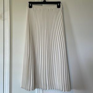 A New Day Pleated Midi Skirt